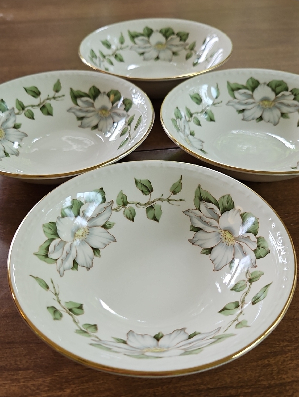 VTG Homer Laughlin Eggshell Georgian Cotillion Dessert Bowls  (Set of 4)